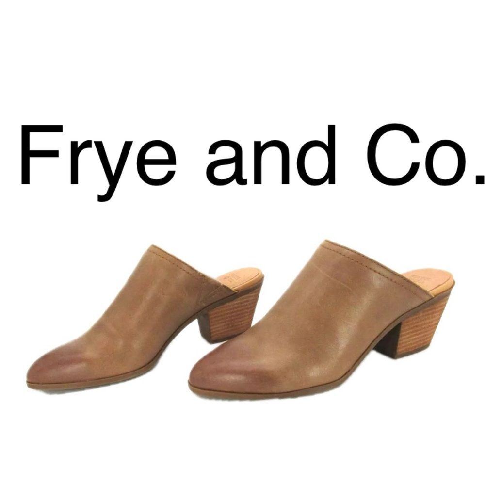 (Z1) Frye and Co. Women's Jacy Mule‎ Slip On Booties in
Tobacco SZ 10